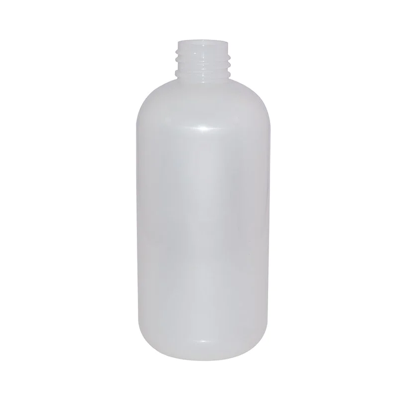 250ml to 265ml Boston Round White Plastic PET Bottle With 24mm Black Mist Sprayer+CPPET0RQT007020005500014XN