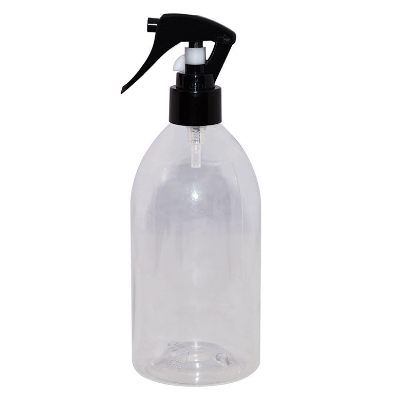 250ml Round Clear Plastic PET Customized Bottle With Mini Trigger Sprayer+CPPET0RQT025024027400024YM