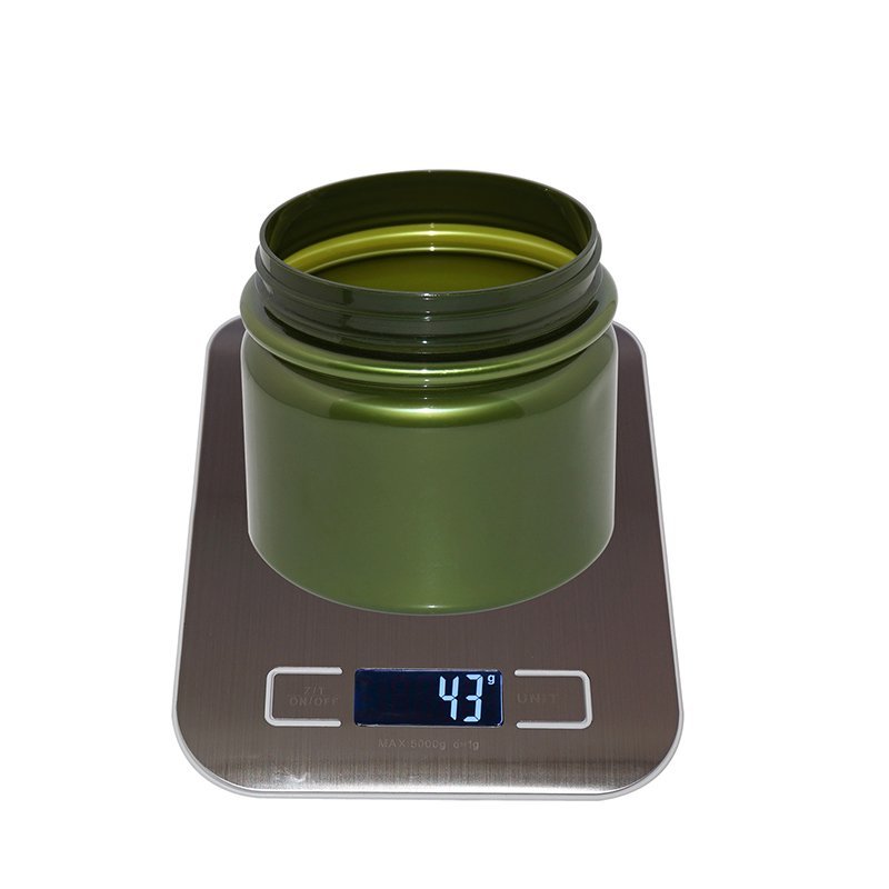 535ml Large Opaque Green Empty Plastic PET Cosmetic Jar With the Plastic Cap Or Aluminum Cap+CPPET0RSS042089053500007YM