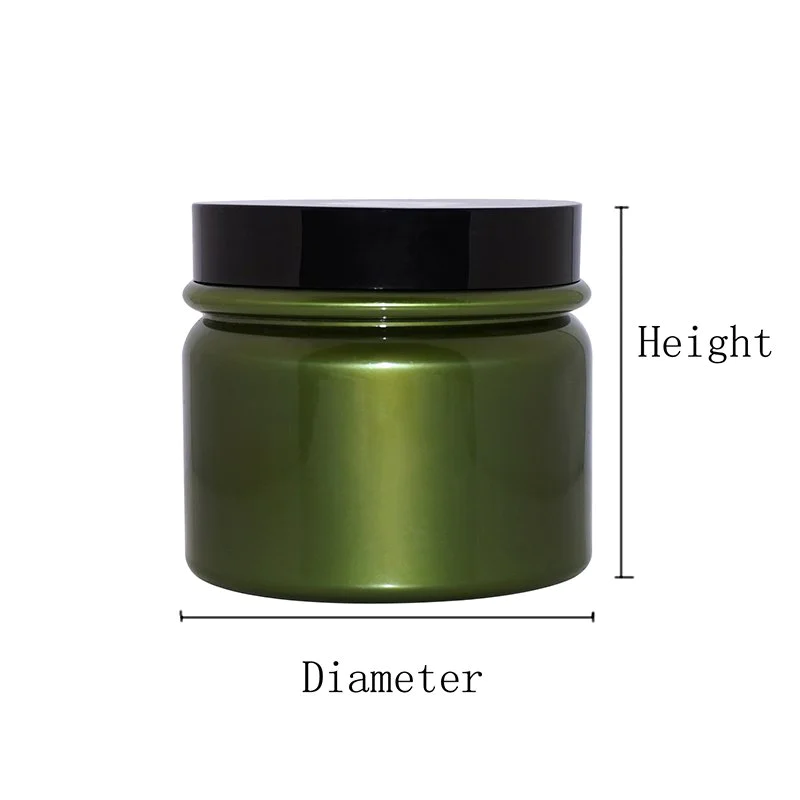 535ml Large Opaque Green Empty Plastic PET Cosmetic Jar With the Plastic Cap Or Aluminum Cap+CPPET0RSS042089053500007YM