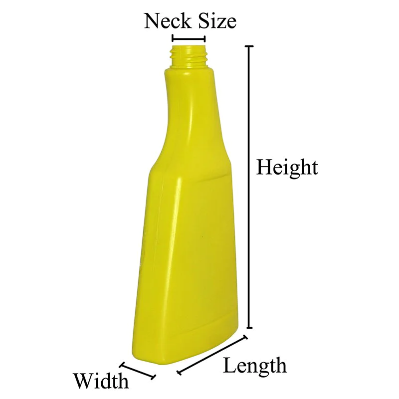 550ml to 570ml HDPE Plastic Empty Detergent Spray Bottle With 28410 Trigger Sprayer+CPPE00RSS053028057000045YM