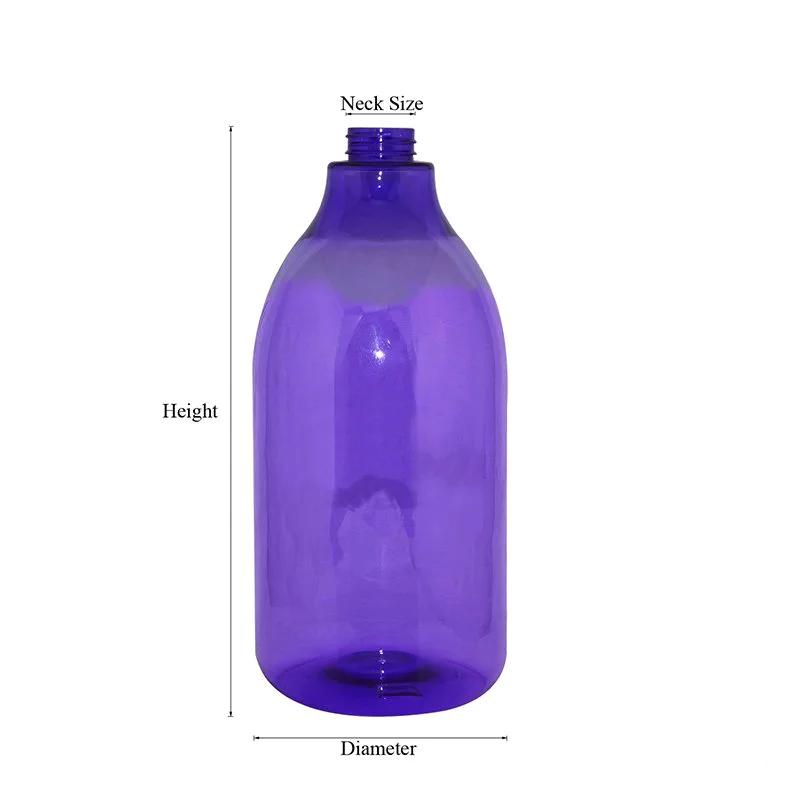 Custom big capacity empty plastic PET shampoo bottle for personal care+CPPET0RBT029028052400078YM