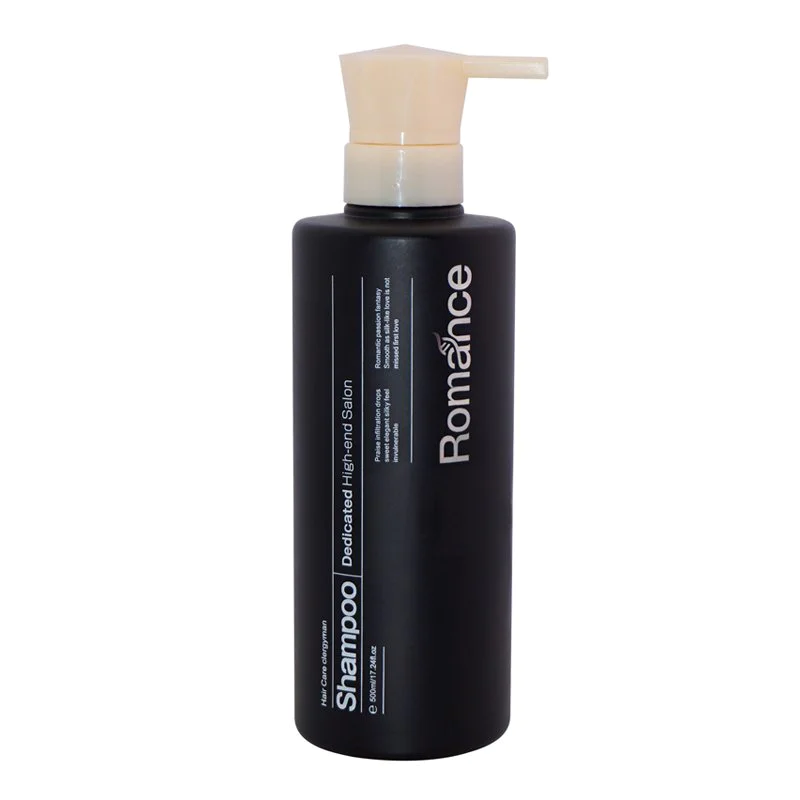 Luxury Design 500ml PET Plastic Black Bottle Manufacturer With The Lotion Pump For Shampoo Gel