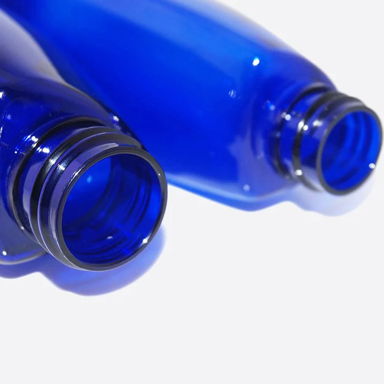 China wholesale 150ml 200ml blue plastic PET cosmetic facial toner pump sprayer bottle supplier