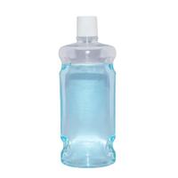 China manufacturer 400 ml clear PET plastic cosmetic mouth wash bottle with plastic screw cap wholesale