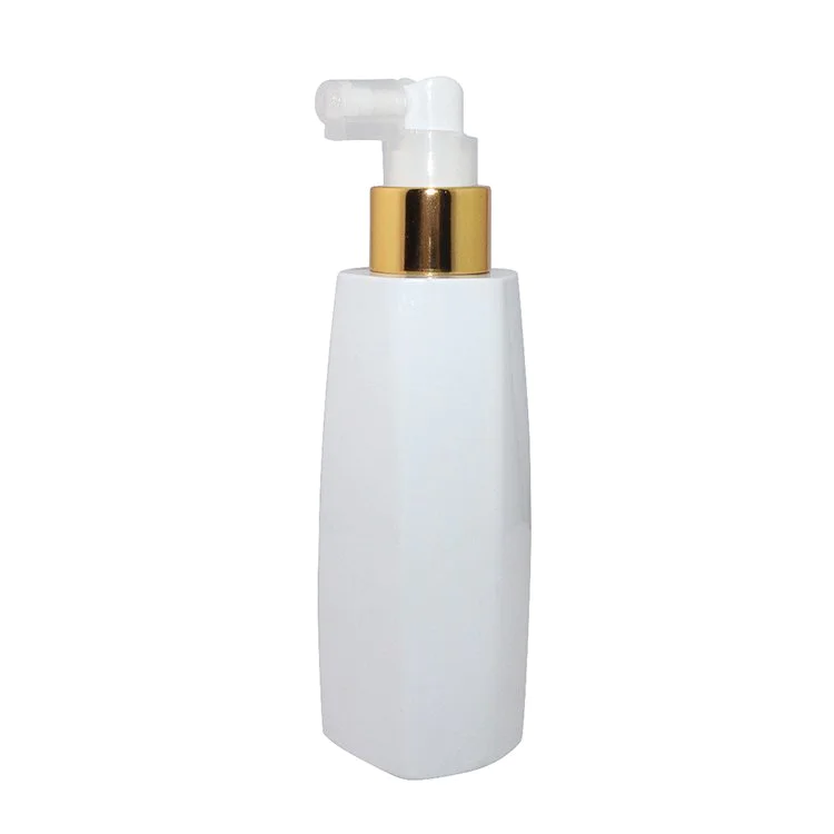 150ml Wholesale white square PET plastic cosmetic empty cream bottle with mist sprayer supplier