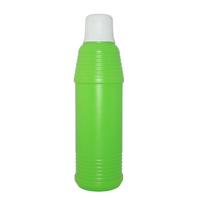 800ml green PE plastic empty liquid detergent bottle manufacturer with screw cap