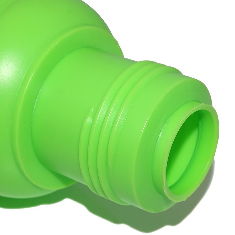800ml green PE plastic empty liquid detergent bottle manufacturer with screw cap