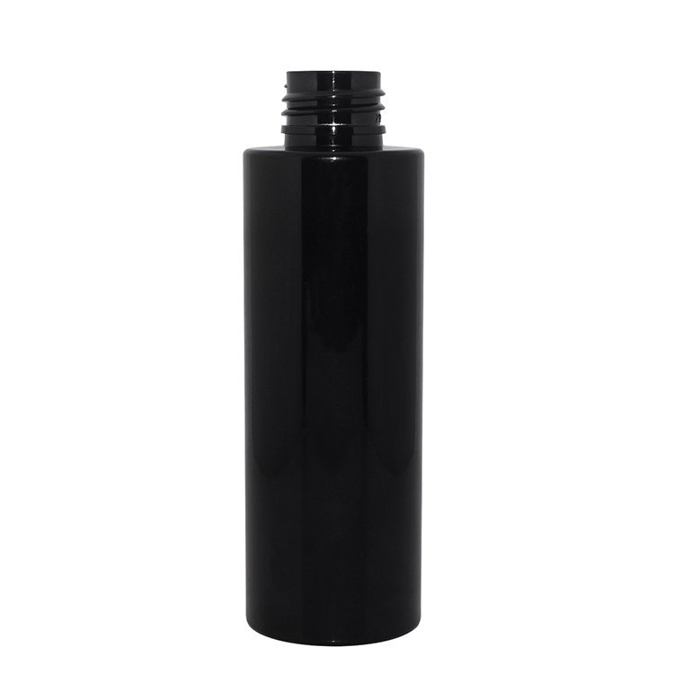 Factory wholesale 100ml cylinder black bottle PET plastic cosmetic pump sprayer bottle supplier for facial toner