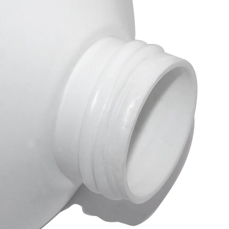 1000ml Empty white square HDPE detergent bottle wholesale with screw cap for household