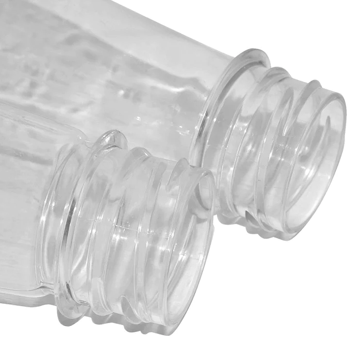 Best price 250ml 500ml clear cone shape plastic PET soda water mineral drinking water  bottle with cap