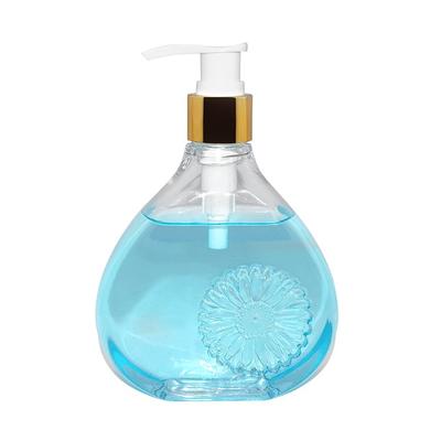 wholesale ball shape 300ml clear PETG plastic shampoo bottles packaging with lotion pump