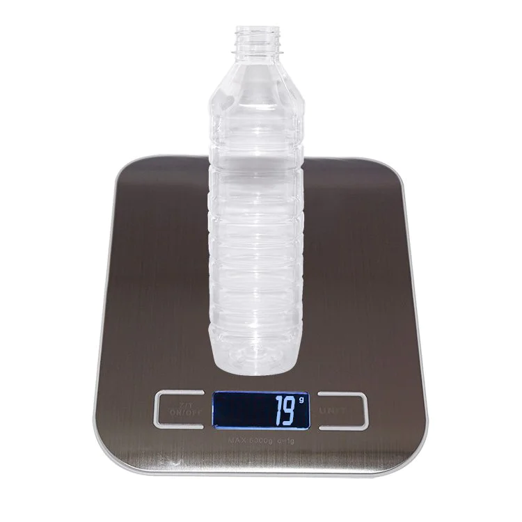 Cheap wholesale 450ml 600ml clear square PET plastic drinking water bottles with  tamper-proof cap