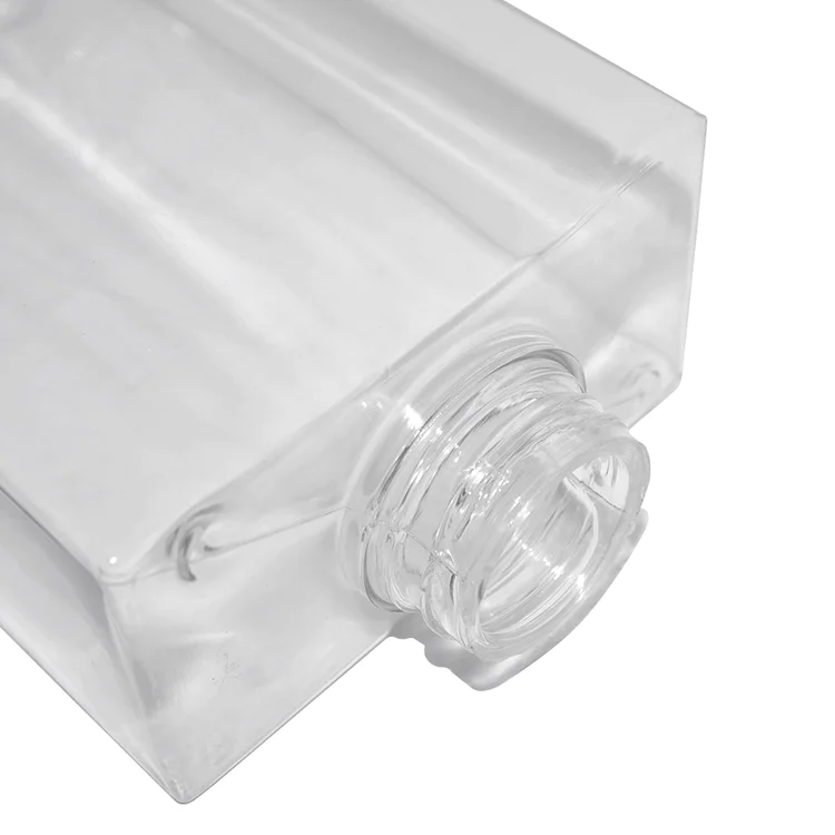 Empty 200ml 500ml transparent square PETG plastic cosmetic shampoo bottle manufacturers with lotion pump & mist sprayer pump