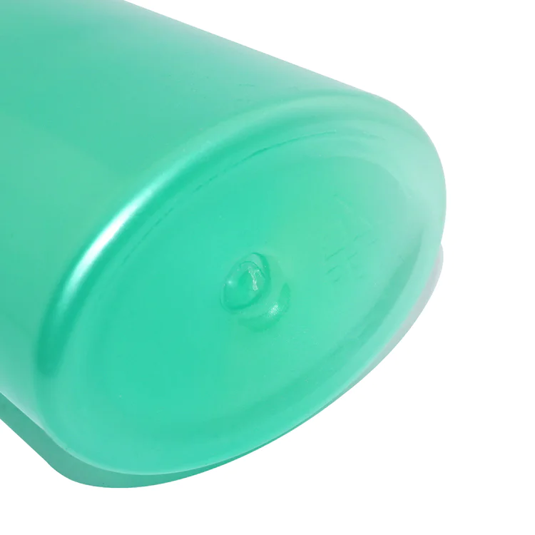 Wholesale factory price 150ml unique shape green PET plastic cosmetic facial toner spray bottle with mist sprayer
