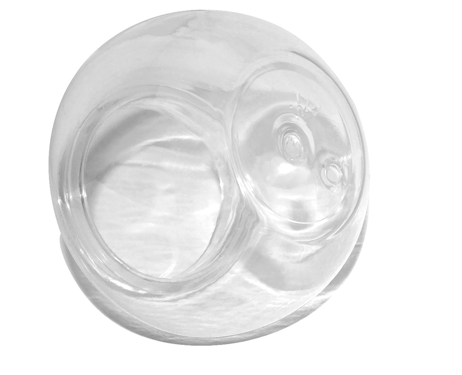 300ml factory wholesale empty round clear PET jar cosmetic baby cream plastic jar with screw lid