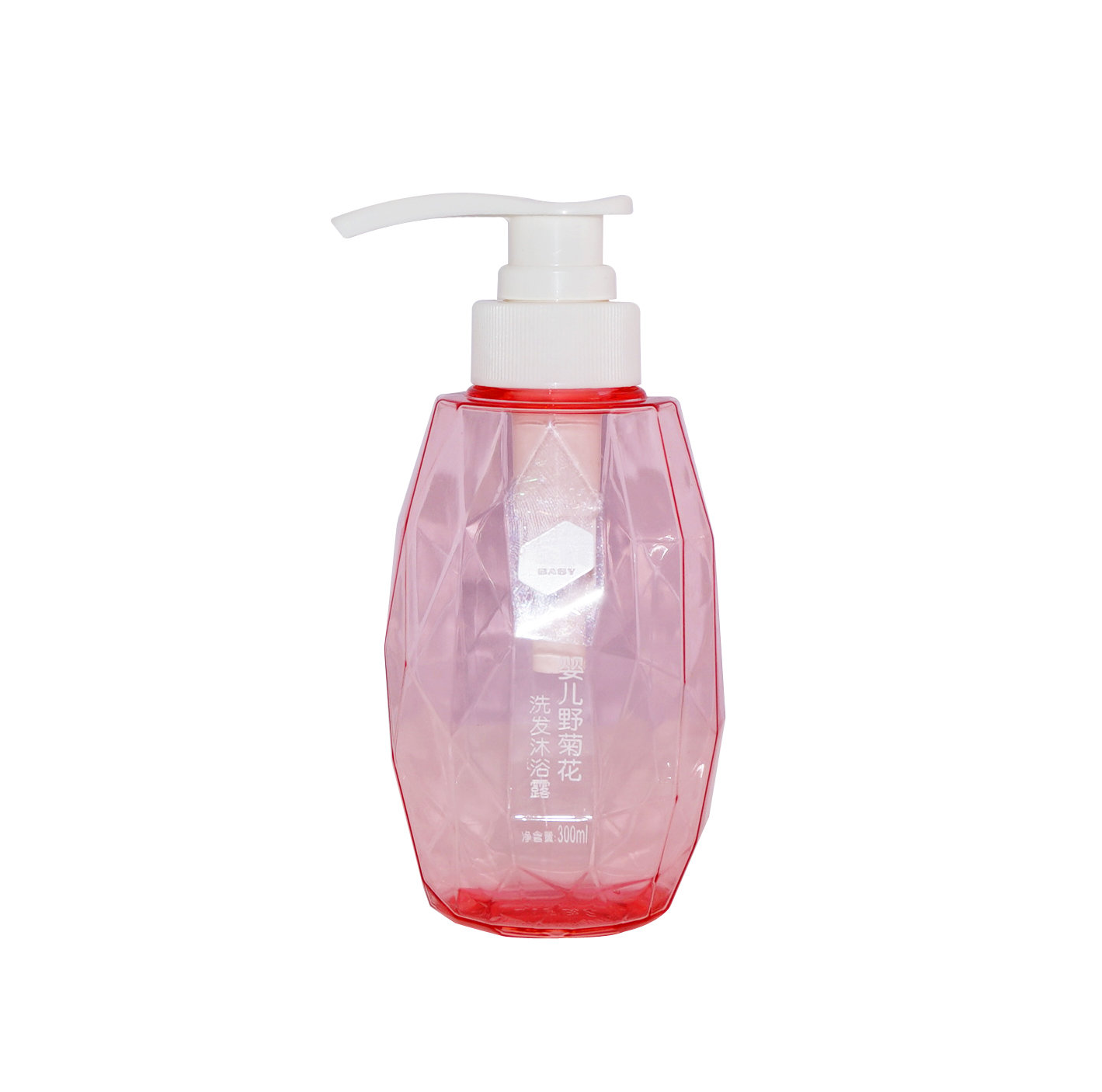 Modern style PETG plastic shampoo bottle with lotion pump+CPPETGRBT042032034000014YM