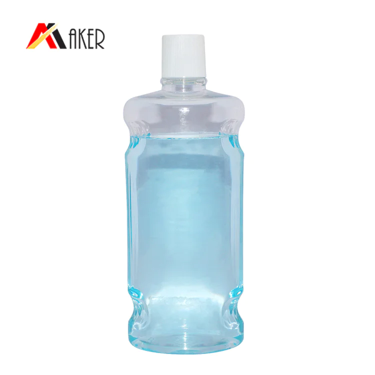 wholesale 400ml clear plastic mouth wash bottle China manufacturer PET mouthwash bottle plastic with screw cap
