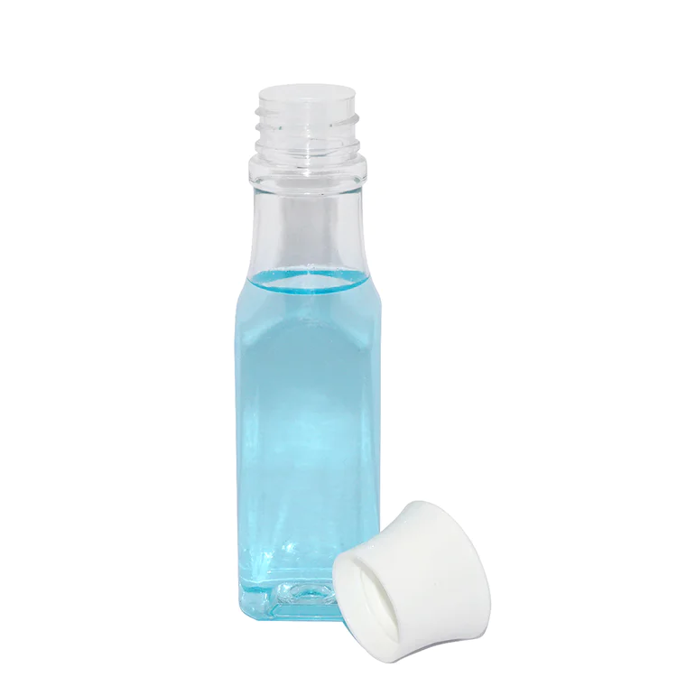 100ml clear square PET bottle wholesale price cosmetic lotion plastic bottle supplier with screw cap