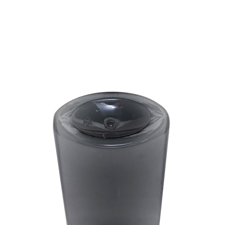 New arrival 100ml cosmetic cream bottle semi-transparent black PET plastic lotion bottle with screw cap