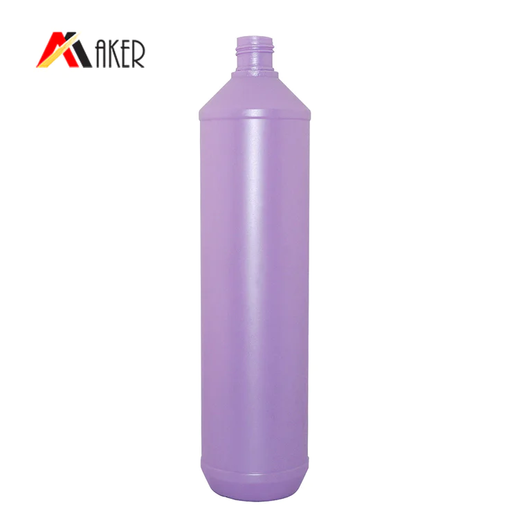 800ml HDPE plastic dish washing bottle wholesale empty purple round detergent bottle with flip top cap
