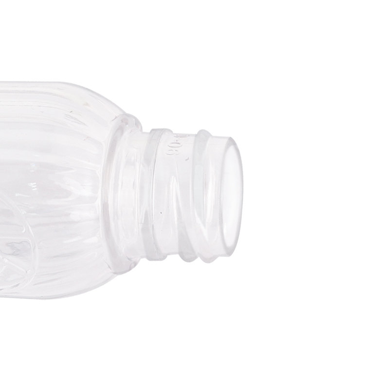 Wholesale custom design 50ml clear boston round PET plastic cosmetic body lotion bottle toner bottle with screw cap