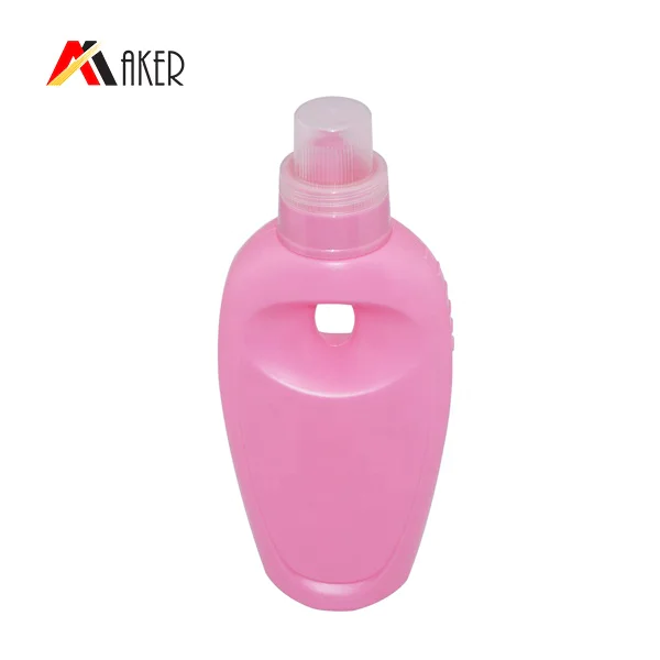 China wholesale plastic PE detergent bottle unique design empty 700ml laundry detergent plastic bottle with handle and measure cap