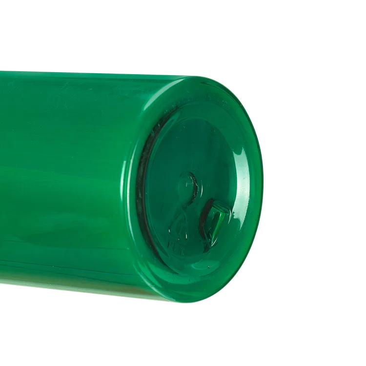 China supplier luxury semi-transparent green boston round 100ml PET skin care cosmetic plastic spray bottle with mist sprayer
