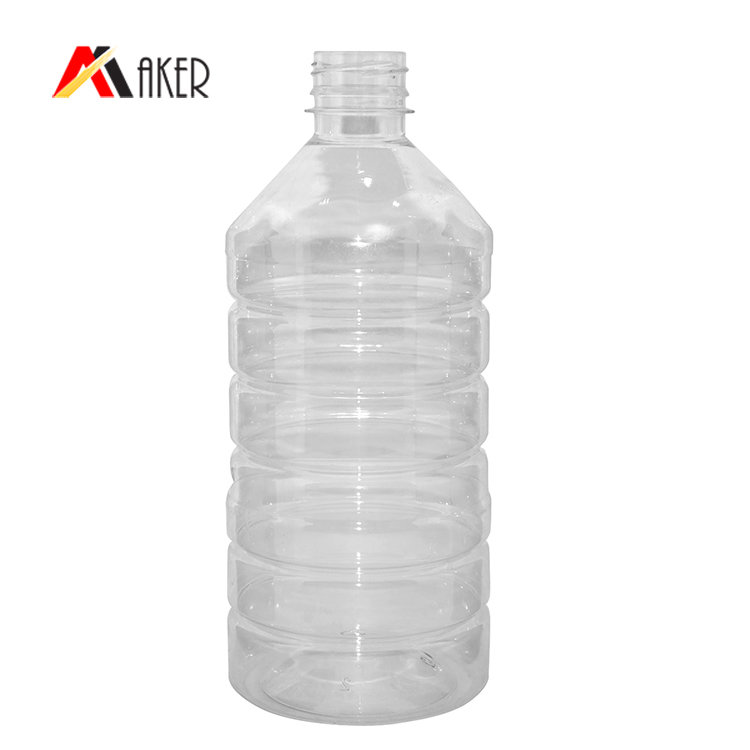BPA free 1000ml PET mineral water bottle hot sell empty clear plastic bottle manufacturer with tamper proof cap