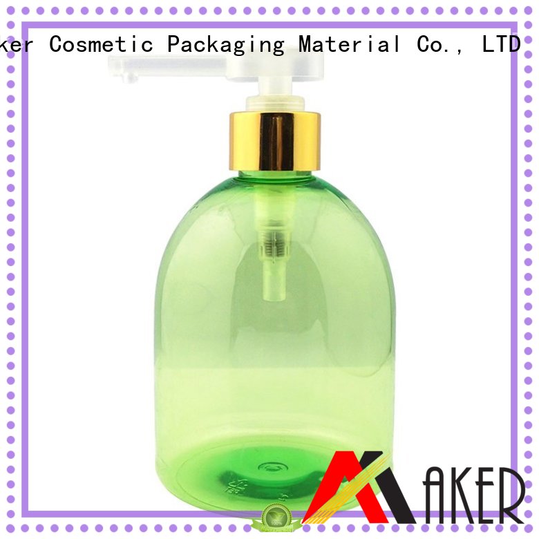 Custom green opaque cosmetic bottle Maker glossy